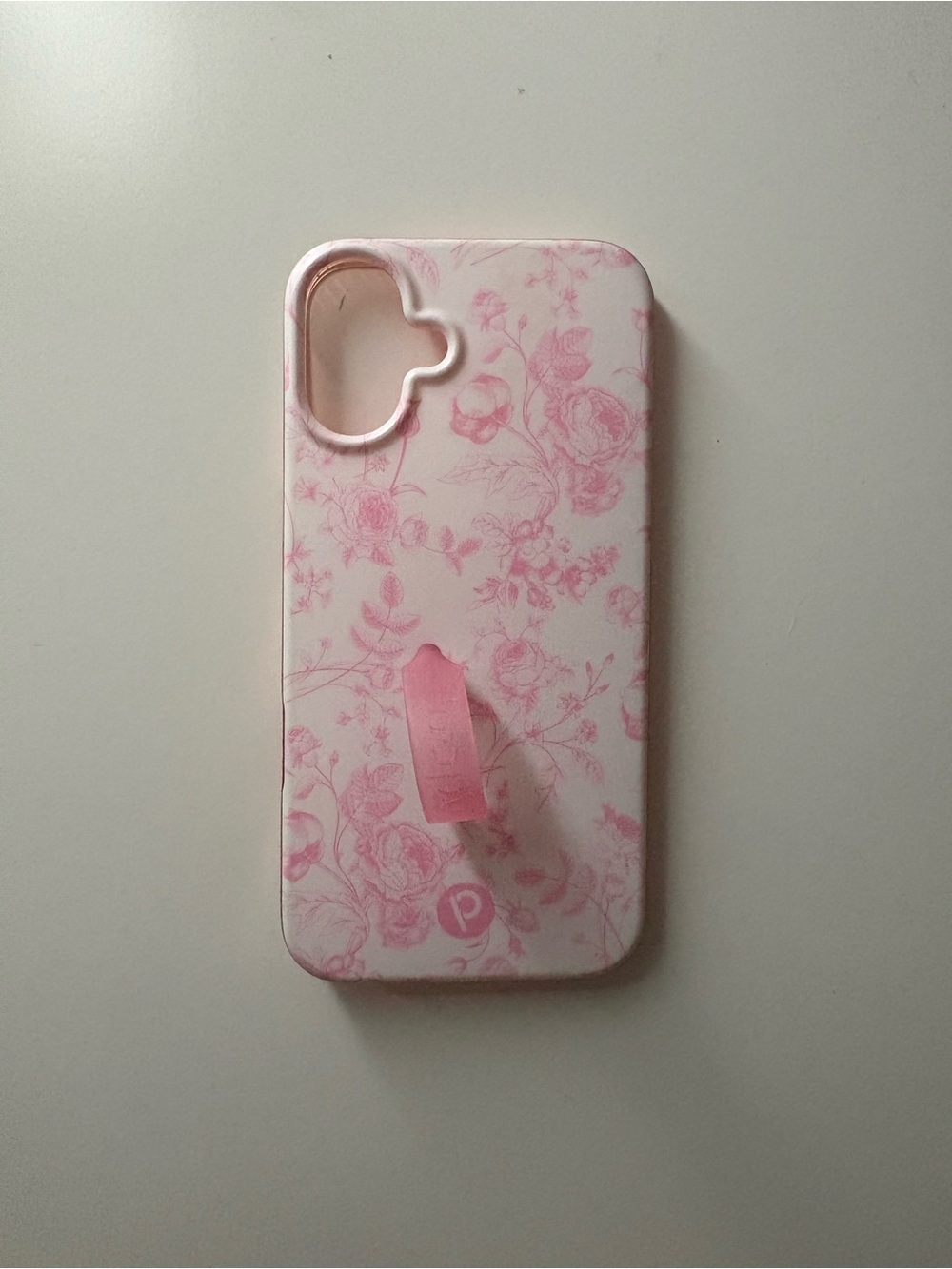 Loopy Case Pink Floral Phone Case with Finger Loop